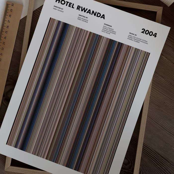 Hotel Rwanda Movie Barcode Poster