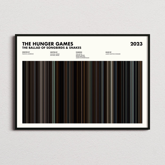 The Hunger Games The Ballad Of Songbirds And Snakes Movie Barcode Poster