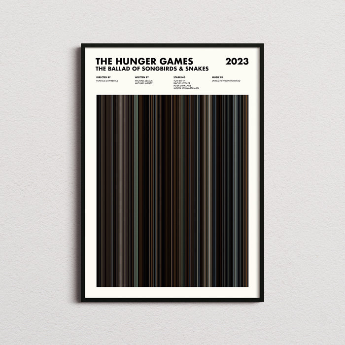 The Hunger Games The Ballad Of Songbirds And Snakes Movie Barcode Poster