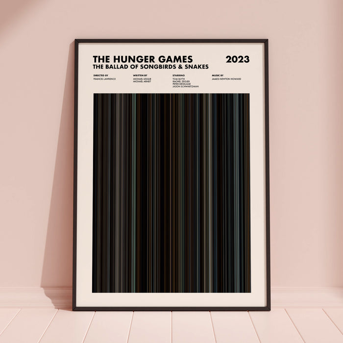 The Hunger Games The Ballad Of Songbirds And Snakes Movie Barcode Poster