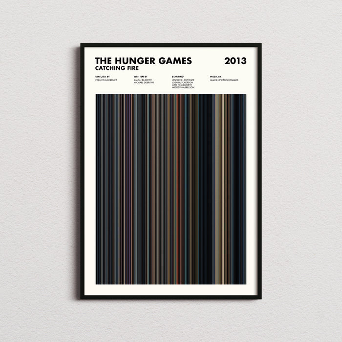 The Hunger Games Catching Fire Movie Barcode Poster