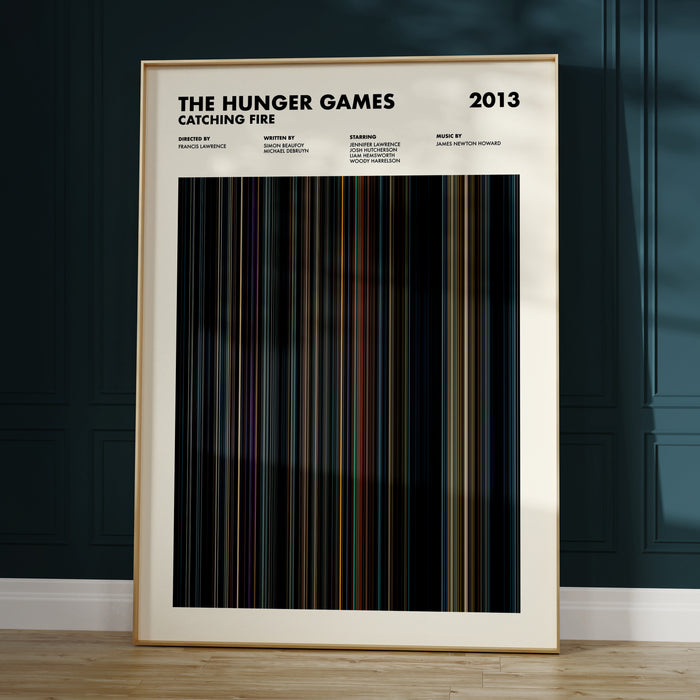 The Hunger Games Catching Fire Movie Barcode Poster