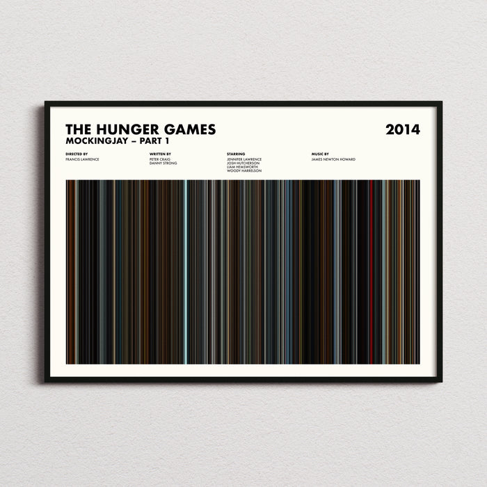 The Hunger Games Mockingjay Part 1 Movie Barcode Poster