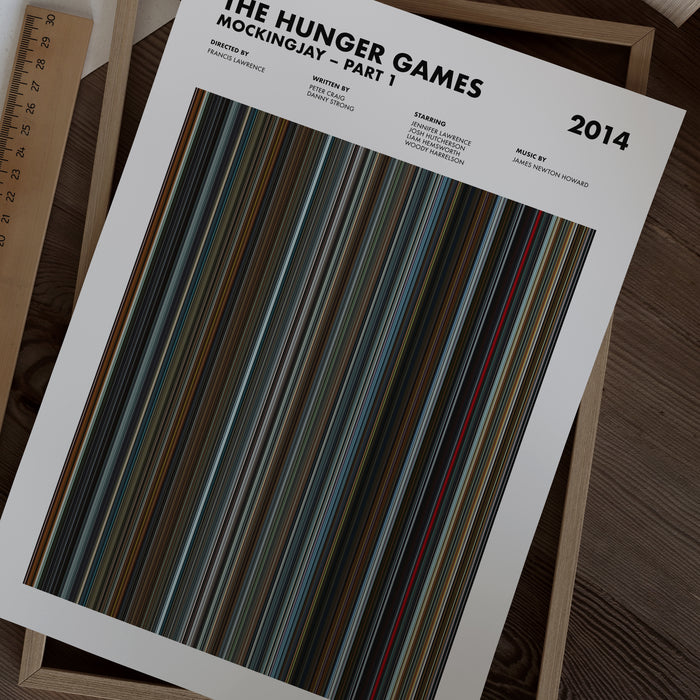 The Hunger Games Mockingjay Part 1 Movie Barcode Poster