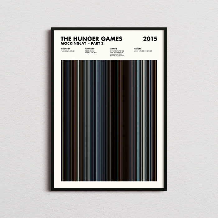 The Hunger Games Mockingjay Part 2 Movie Barcode Poster