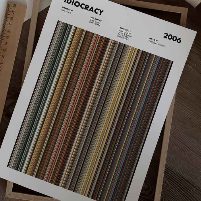 Idiocracy Movie Barcode Poster