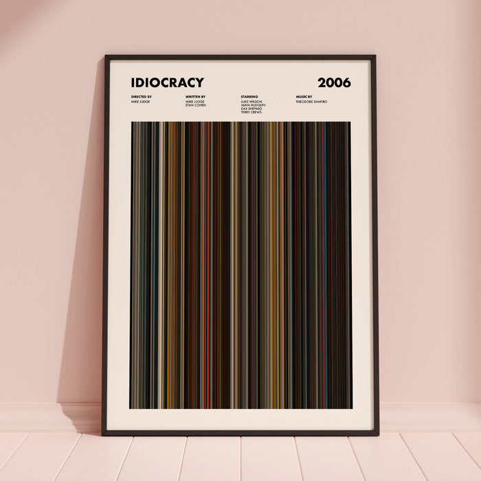 Idiocracy Movie Barcode Poster