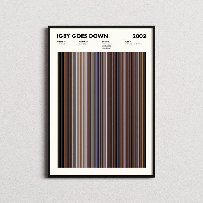 Igby Goes Down Movie Barcode Poster