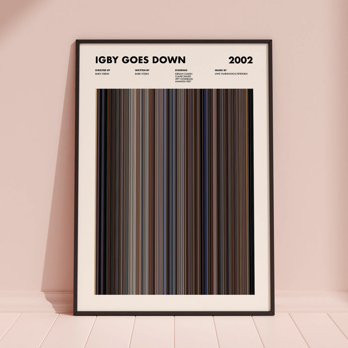 Igby Goes Down Movie Barcode Poster