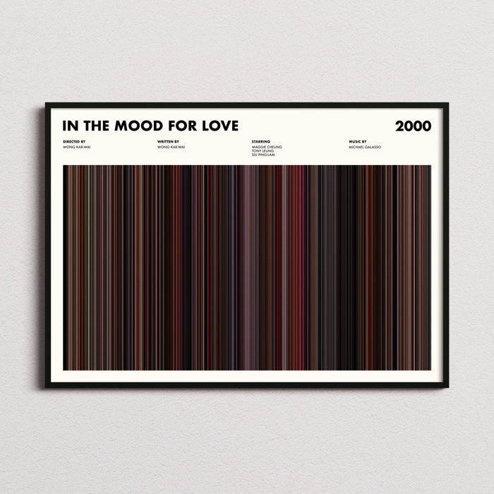 In The Mood For Love Movie Barcode Poster