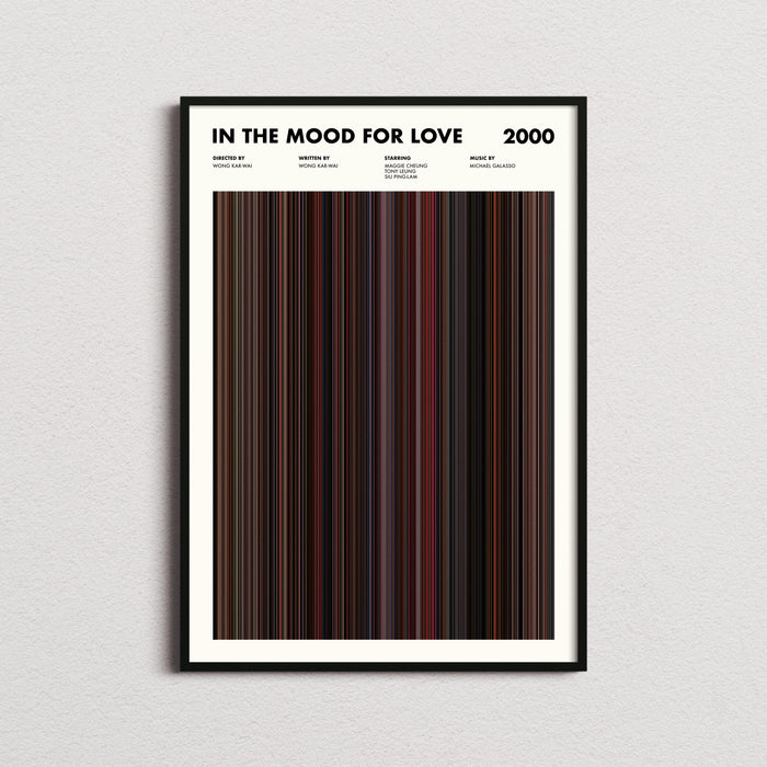 In The Mood For Love Movie Barcode Poster