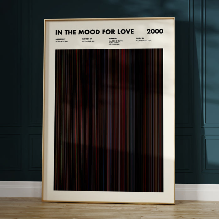 In The Mood For Love Movie Barcode Poster