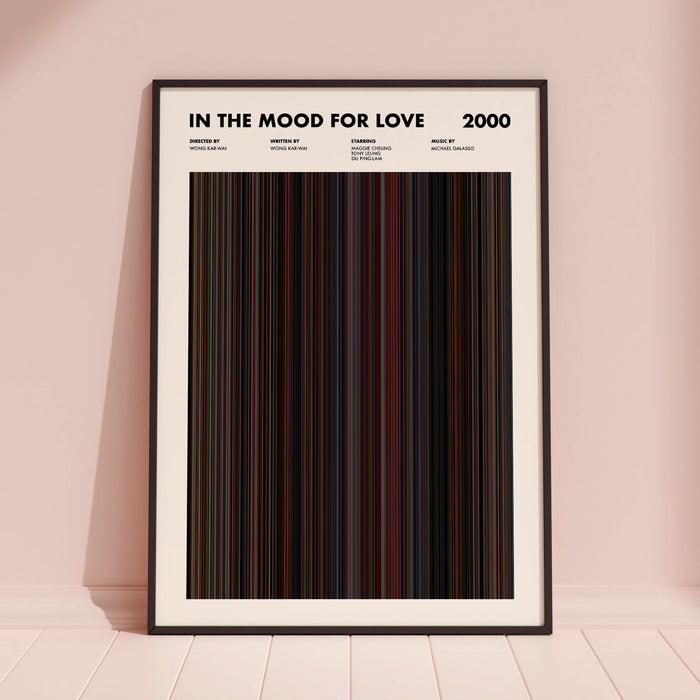 In The Mood For Love Movie Barcode Poster