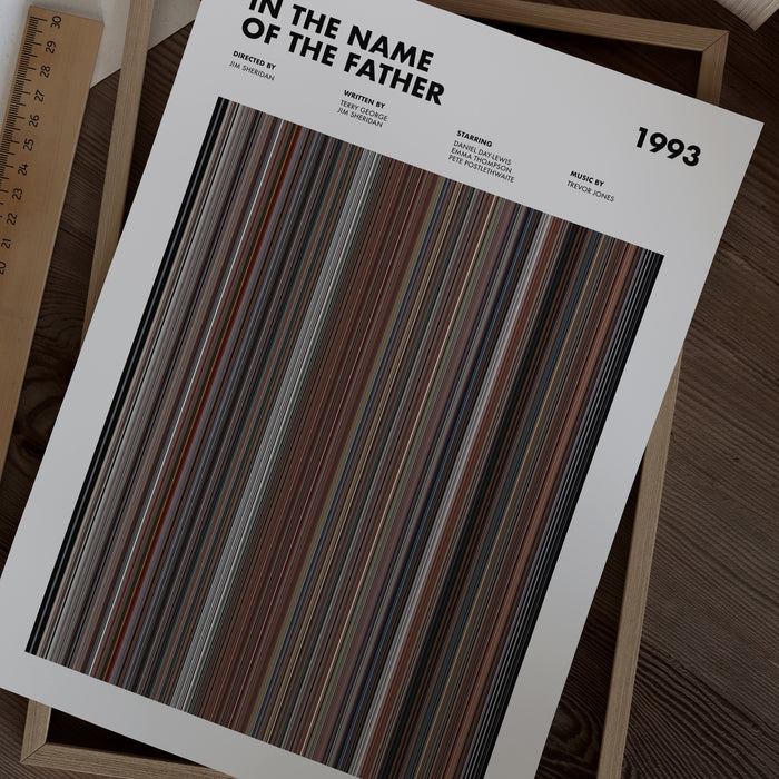 In The Name Of The Father Movie Barcode Poster