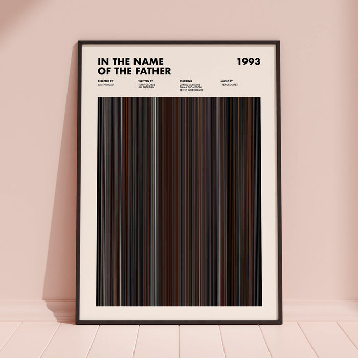 In The Name Of The Father Movie Barcode Poster