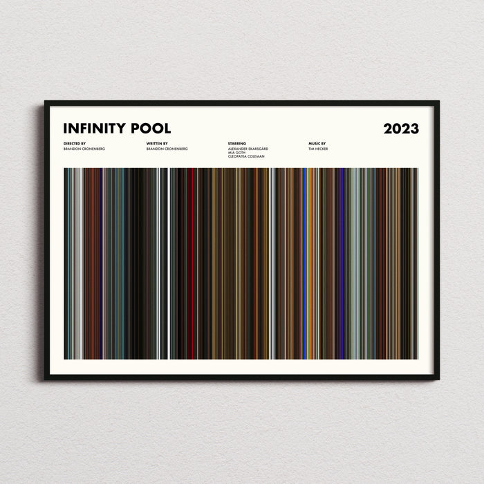 Infinity Pool Movie Barcode Poster