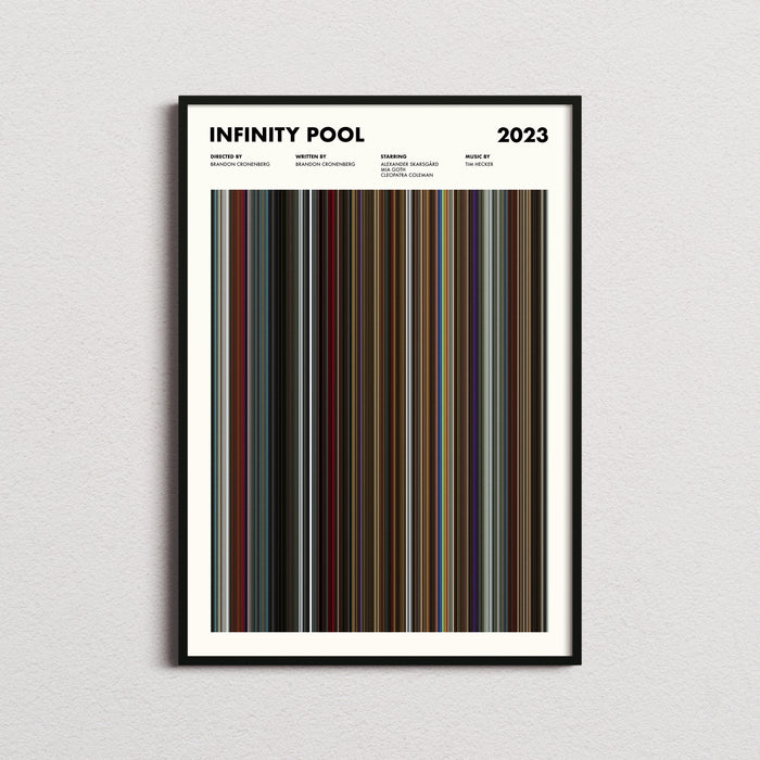 Infinity Pool Movie Barcode Poster