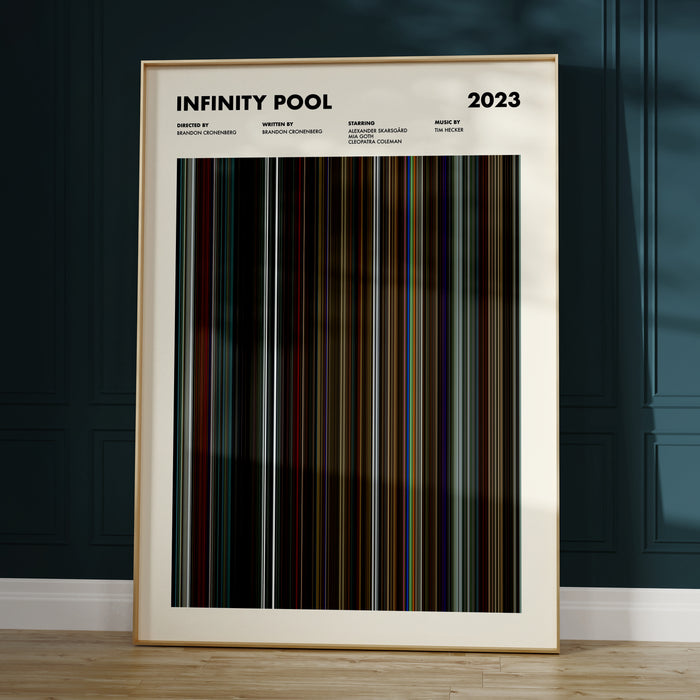 Infinity Pool Movie Barcode Poster