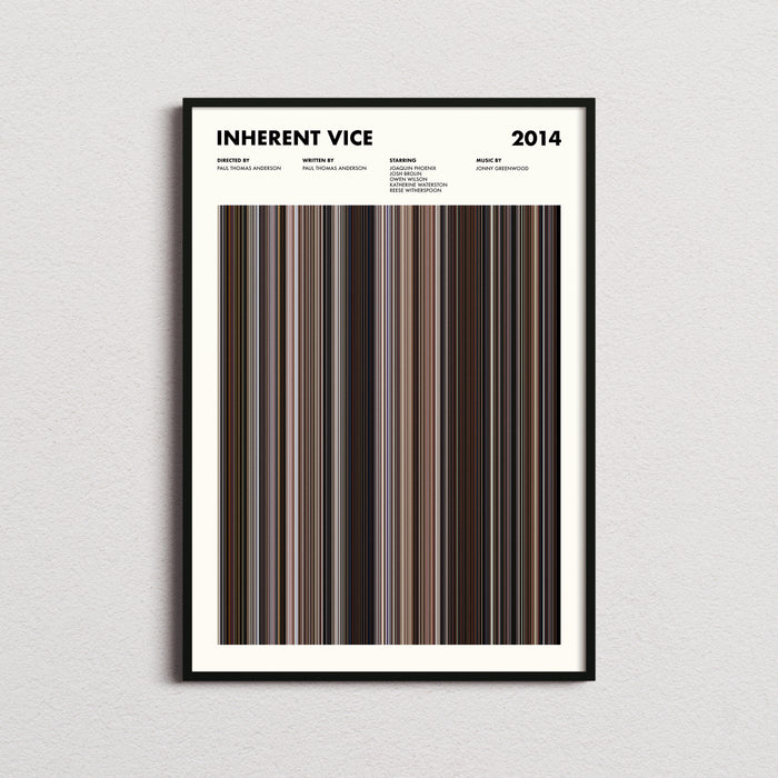 Inherent Vice Movie Barcode Poster