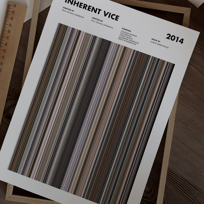 Inherent Vice Movie Barcode Poster