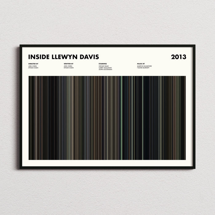 Inside Llewyn Davis Movie Barcode Poster