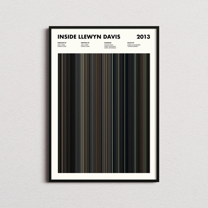 Inside Llewyn Davis Movie Barcode Poster