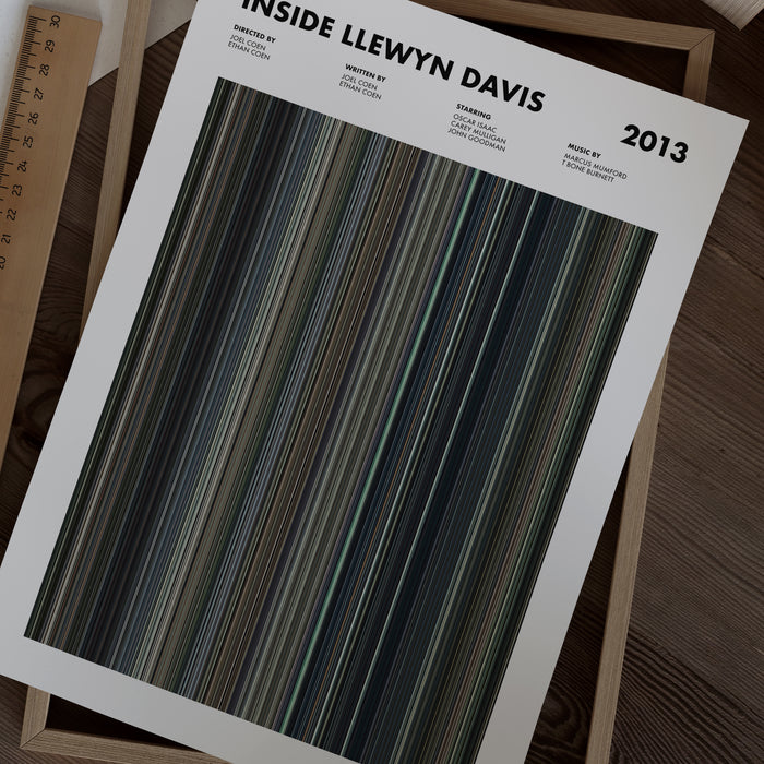 Inside Llewyn Davis Movie Barcode Poster