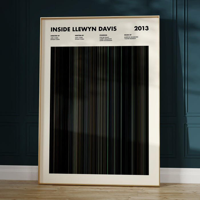 Inside Llewyn Davis Movie Barcode Poster