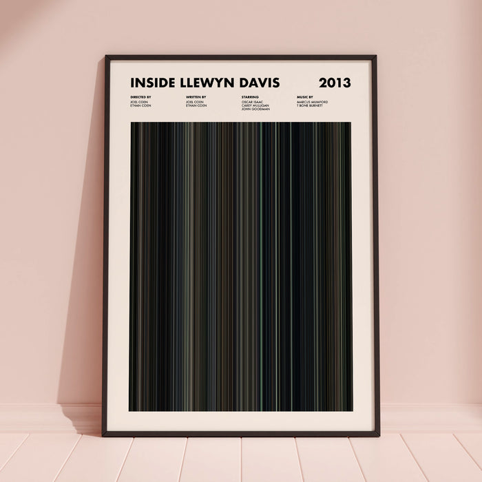 Inside Llewyn Davis Movie Barcode Poster