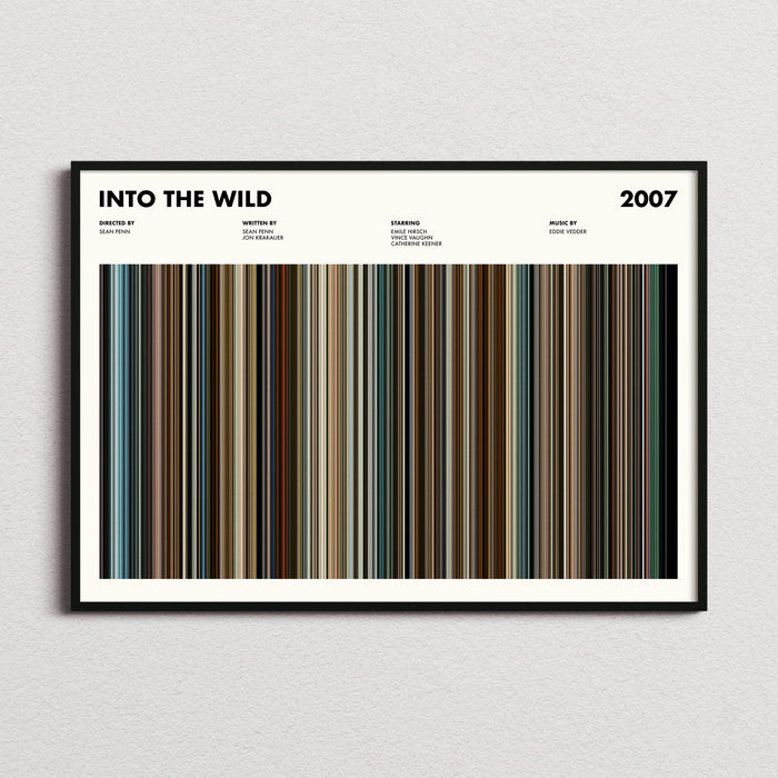 Into The Wild Movie Barcode Poster