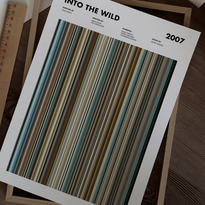 Into The Wild Movie Barcode Poster