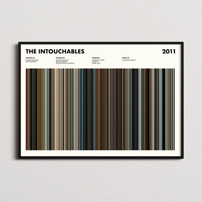 The Intouchables Movie Barcode Poster