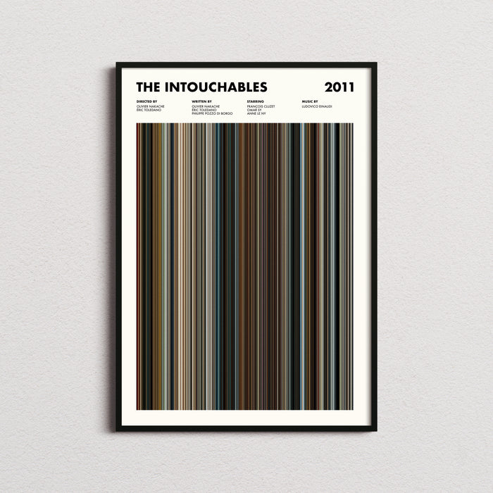 The Intouchables Movie Barcode Poster