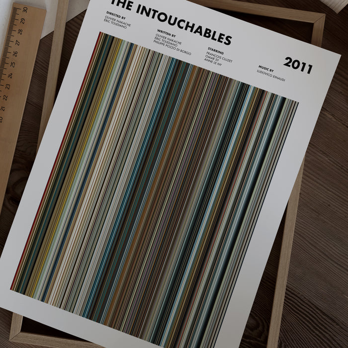 The Intouchables Movie Barcode Poster