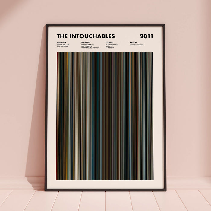 The Intouchables Movie Barcode Poster