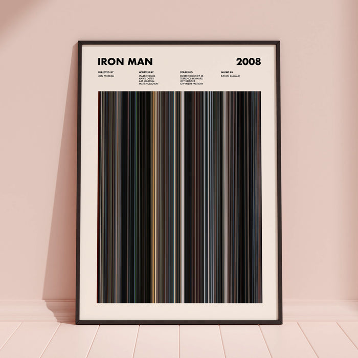 Iron Man Movie Barcode Poster