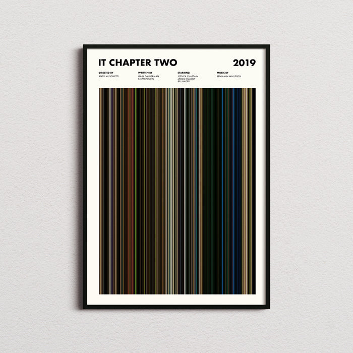 It Chapter Two Movie Barcode Poster