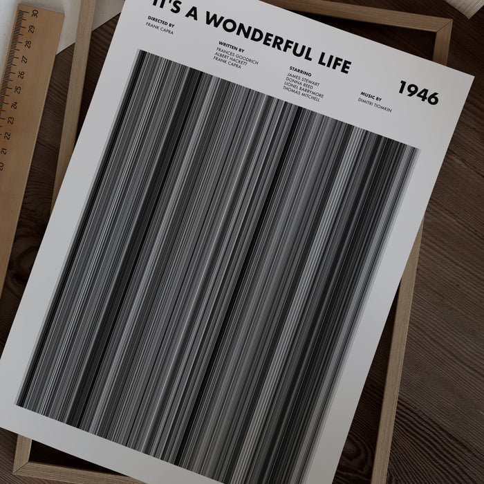 It's A Wonderful Life Movie Barcode Poster