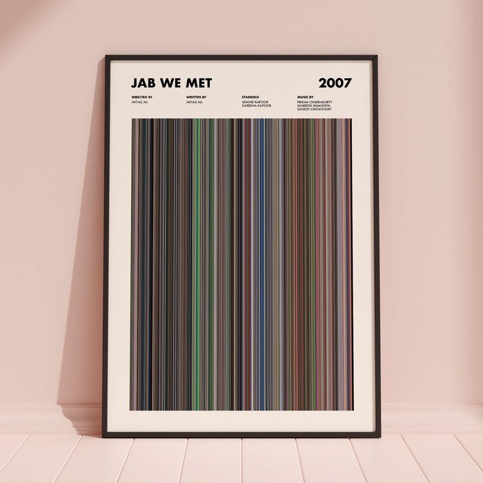 Jab We Met Movie Barcode Poster