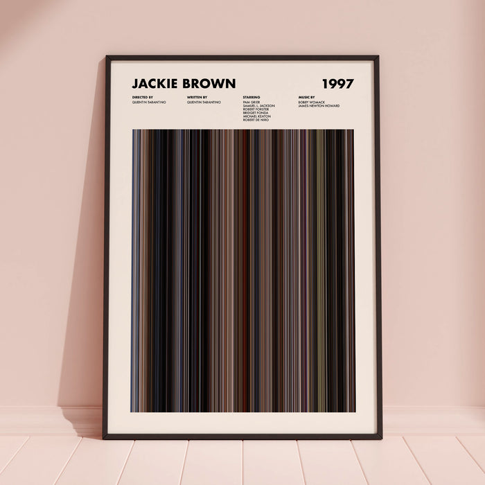 Jackie Brown Movie Barcode Poster