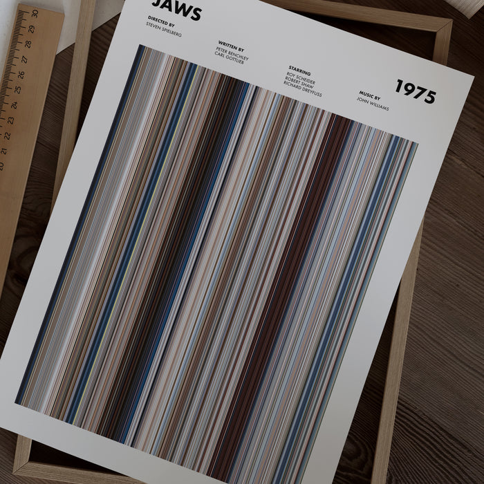 Jaws Movie Barcode Poster