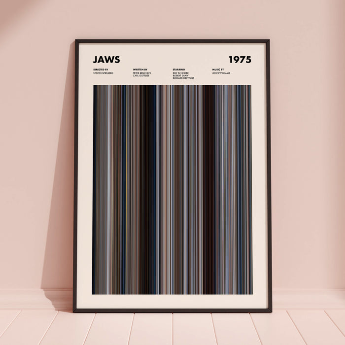 Jaws Movie Barcode Poster