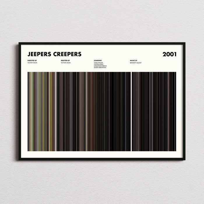 Jeepers Creepers Movie Barcode Movie Barcode Poster