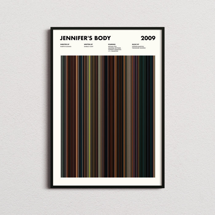 Jennifer's Body Movie Barcode Poster