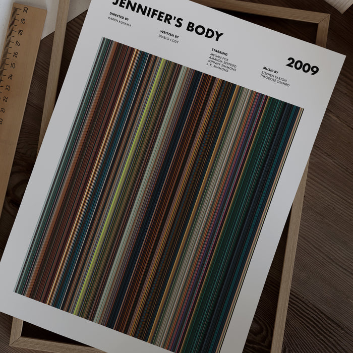 Jennifer's Body Movie Barcode Poster