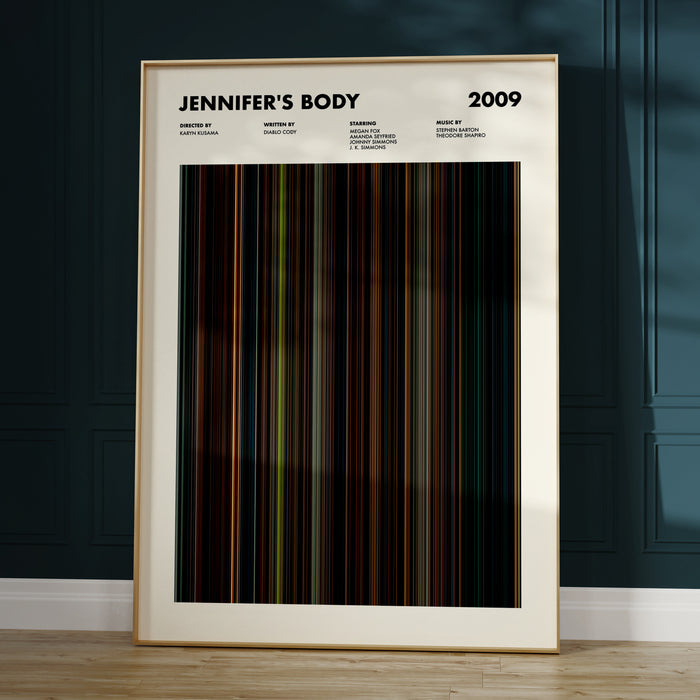 Jennifer's Body Movie Barcode Poster