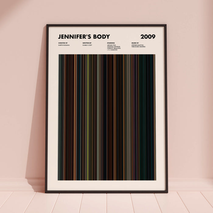 Jennifer's Body Movie Barcode Poster