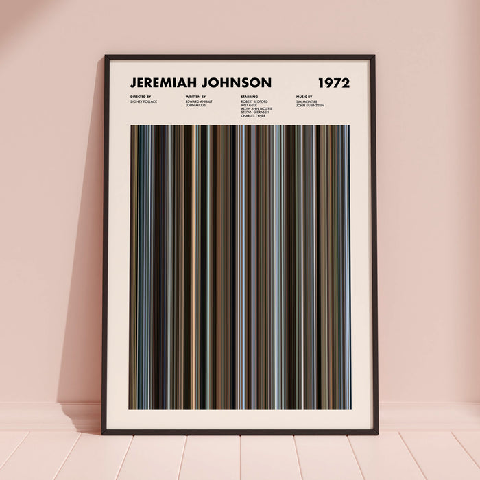 Jeremiah Johnson Movie Barcode Poster