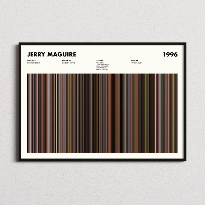 Jerry Maguire Movie Barcode Movie Barcode Poster