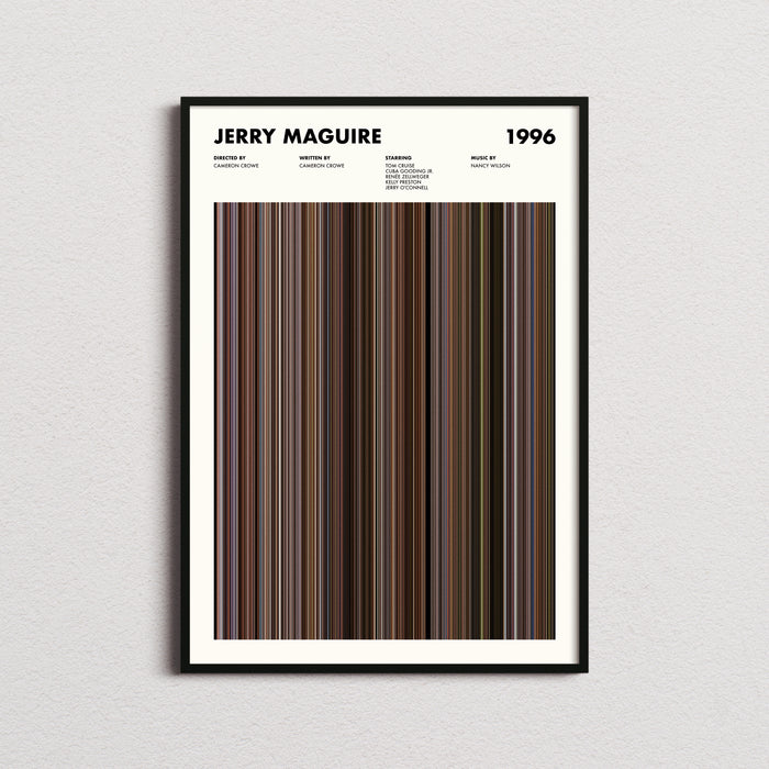 Jerry Maguire Movie Barcode Movie Barcode Poster